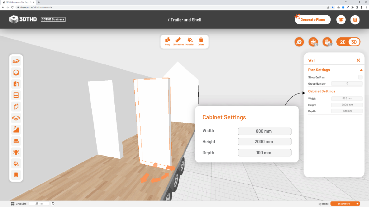 Resizing Walls