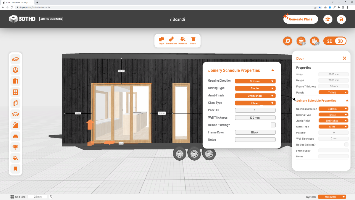 Joinery Schedule Properties